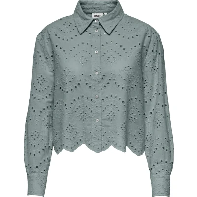 Afbeelding van Only Blouse Onlvalais L/s Shirt Wvn Noos 15269568 Abyss Dames Maat L