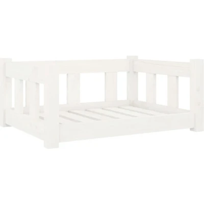 Afbeelding van Hondenmand 65,5X50,5X28 Cm Massief Grenenhout Wit