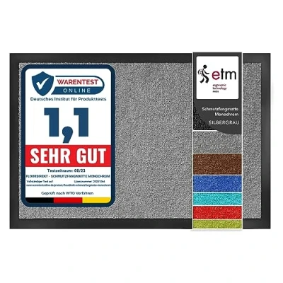 Afbeelding van etm voetmat, vuilvangmat, vloermat, Mono, voor binnen en buiten, deurmat, vuilvangmat