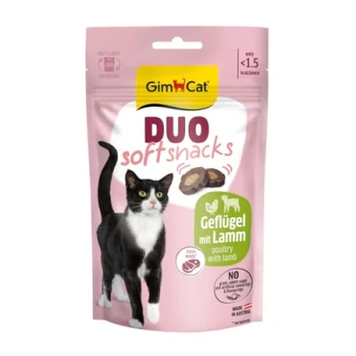 Afbeelding van 12x GimCat Duo Kattensnack Lam &amp; Gevogelte 50 gr