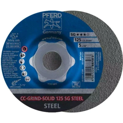 Afbeelding van PFERD 64185125 Cc Grind Solid Sg Steel Slijpschijf Diameter 125 mm 10 stuk(s)