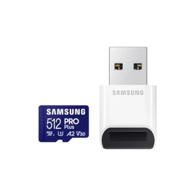 Afbeelding van Samsung PRO Plus Micro SD Kaart met Kaartlezer 180 &amp; 130 MB/s 512 GB