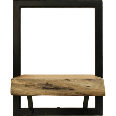 Afbeelding van Levels wandplank live edge 25x32 naturel zwart