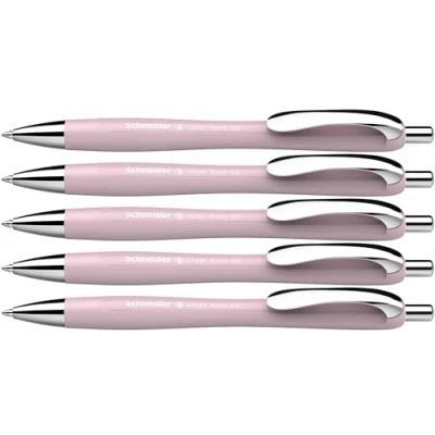 Afbeelding van Schneider Slider Rave XB 132519 Balpen, set van 5 (speciale editie gelimiteerde parels, intrekbaar en navulbaar, onuitwisbaar) inktkleur: blauw