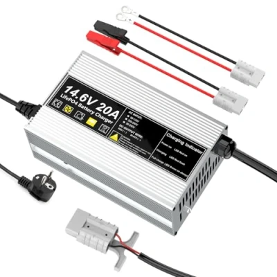 Afbeelding van LiFePO4 14,6 V 20 A oplader voor 12 (12,8 V) lithium ijzerfosfaatbatterij, snel opladen, beschermt de batterij