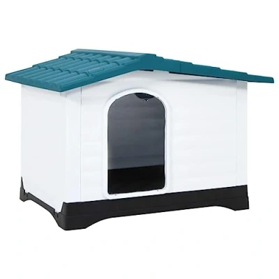 Afbeelding van vidaXL Hondenhok 90,5x68x66 cm polypropeen blauw