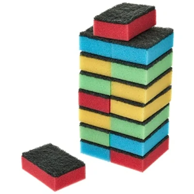 Afbeelding van HOMESmith schuurspons, gekleurd, 16 stuks