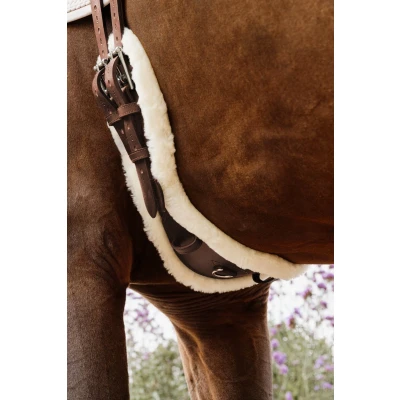 Afbeelding van Kentucky Horsewear Anatomische Korte Singel wol/bont bruin 60 cm
