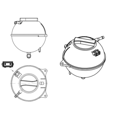 Afbeelding van NRF 454039 Expansievat Met sensor, kap VOLKSWAGEN: GOLF 2, 3, Caddy 2 Kastenwagen, SEAT: IBIZA 1