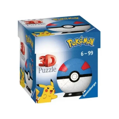 Afbeelding van Ravensburger Puzzelbal 54 stukjes Pokemon Greatball