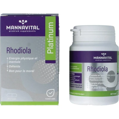 Afbeelding van Mannavital Rhodiola Platinum 60VCP
