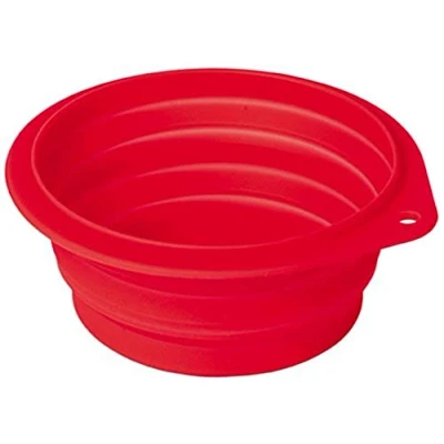 Afbeelding van Nobby reis drinkbak silicone rood 500 ml