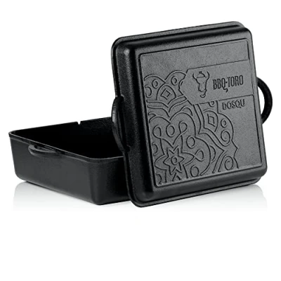Afbeelding van BBQ Toro Ultimate Dutch Oven Pan met PRO3+ coating, gietijzeren pan, 10,5 liter, geperst, reeds gebakken, stoofpan deksel