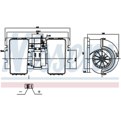 Afbeelding van NISSENS 87790 Interieurventilator Zonder ingebouwde regelaar