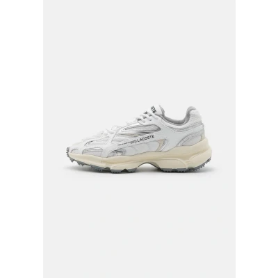 Afbeelding van Lacoste L003 Sneakers hoog, Heren, Maat: 44, White/grey Imitatieleer/ textiel