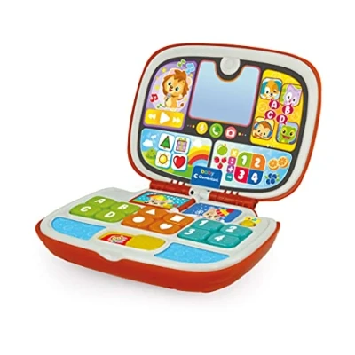 Afbeelding van Baby Clementoni 17677 laptop voor dierenliefhebbers, interactief spel, 9 maanden, activiteitencentrum en leercomputer kinderen (Italiaanse versie)