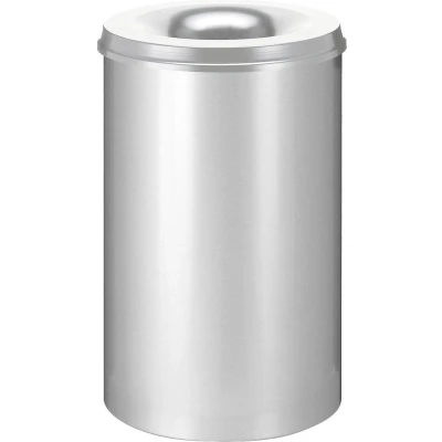 Afbeelding van Papierbak vlamdovend 110ltr zilver