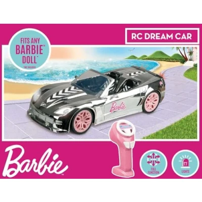 Afbeelding van Mondo Motors BARBIE DREAM CAR SILVER 2.4 GHz radiografisch bestuurbaar model op schaal 1:14 koplampen die oplichten 63813
