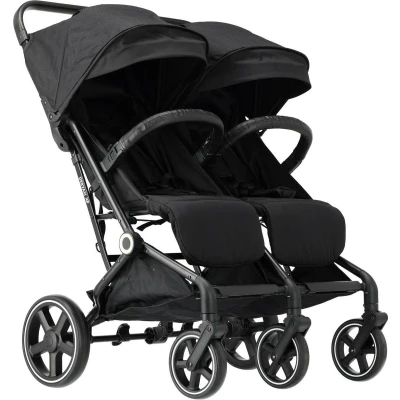 Afbeelding van Deryan Luxe XP Twin buggy XL Dubbele Duobuggy Compact lichtgewicht Zwart