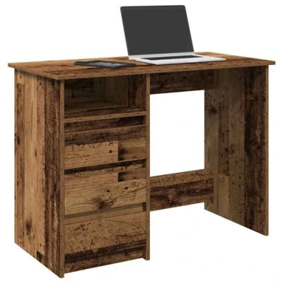 Image de vidaXL Bureau vieux bois 102x50x75 cm d&#039;ingénierie860470