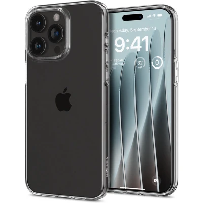 Afbeelding van Spigen Crystal Flex Hoesje Geschikt voor Apple iPhone 15 Pro Back Cover TPU Transparant