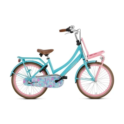 Afbeelding van Popal Daily Dutch Basic+ 22 Inch 2024 Meisjes Kinderfiets Mint Roze + 30 Inruilkorting