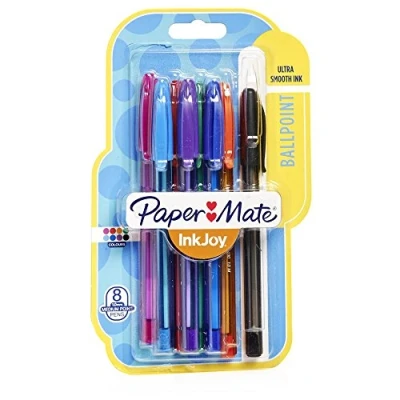 Afbeelding van Balpen &quot;InkJoy 100&quot; Paper Mate gesorteerd (8 stuks)