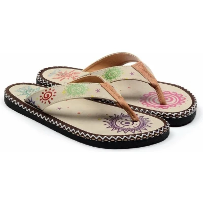 Afbeelding van GOBY Zonnetjes Slippers Sandalen Handgemaakt Premium Kwaliteit Maat 39