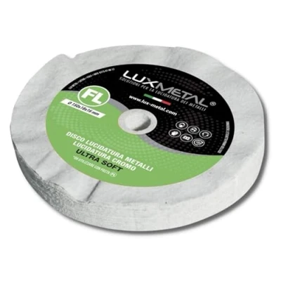 Afbeelding van Lux Metal Polijstschijf Uitstekend op alle metalen (Ultra Soft 150 mm) Ideaal Voor aluminium, roestvrij staal, messing, koper, brons, ijzer, chroom gebruik met schuurpasta