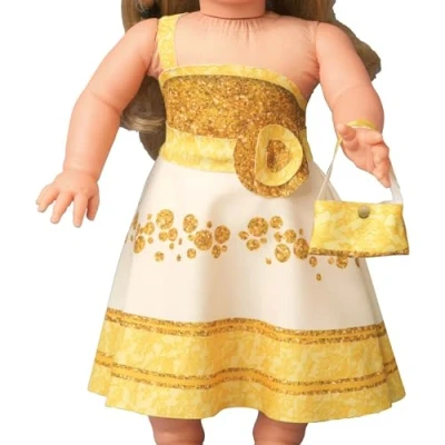 Afbeelding van Making Couture Outfit kit Nataly Gold Dress YourDoll PN 0171720
