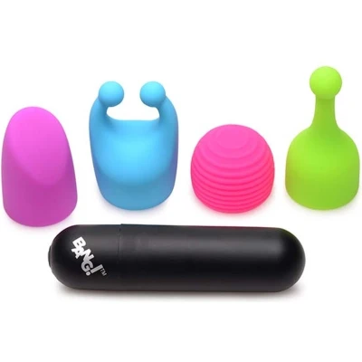 Afbeelding van XR Brands Rechargeable Bullet with 4 Attachments