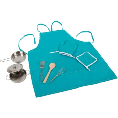 Afbeelding van Small Foot Speel Kookset met Schort, 9dlg.