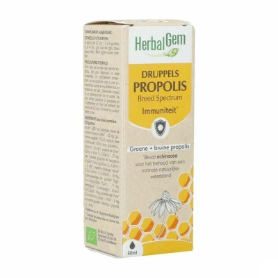 Image de Herbalgem Propolis Large Spectr. Bio Fl Gutt 50ml