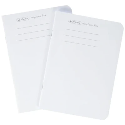 Afbeelding van Herlitz 50033812 navulverpakking voor Flex A6 notitieboek, 2 x 40 vellen, gestippeld, wit