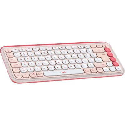 Afbeelding van Logitech POP Icon Keys Draadloos Toetsenbord Bluetooth Qwerty US Rose