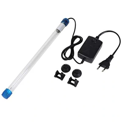 Afbeelding van UV licht Algen Bacteriën Doden Lamp, Draagbaar UVC desinfectorlicht, Dompelpompen Aquarium (EU stekker)(11W)