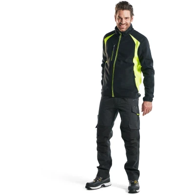 Afbeelding van Blaklader BlÕklõder Service Werkbroek stretch zwart/geel maat C44