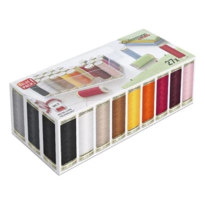 Afbeelding van Gütermann Opbergdoos gevuld met naaigaren, Assorted, 27 Reel Box