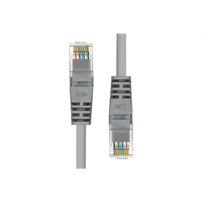 Image de ProXtend Cordon de raccordement RJ 45 (M) pour 15 m 5.4 mm UTP CAT 5e IEEE 802.3at moulé, sans crochet, bloqué gris