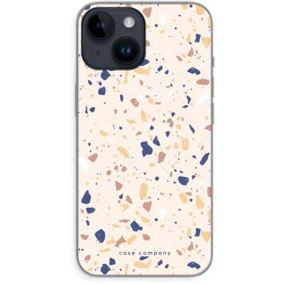 Afbeelding van Case Company® hoesje geschikt voor iPhone 14 Terrazzo N23 Soft Cover Telefoonhoesje Bescherming aan alle Kanten en Schermrand