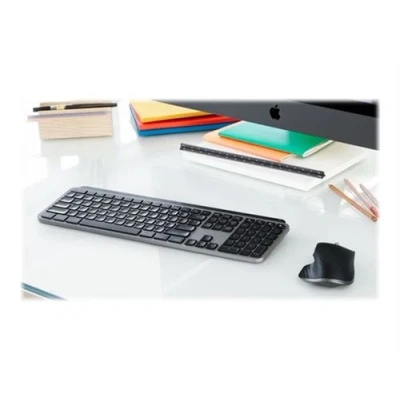 Image de Logitech MX Keys pour Mac Clavier rétroéclairé Bluetooth 2.4 GHz QWERTZ Allemand gris sidéral Apple 10.2 inch iPad; 10.5 iPad Air; 10.9 iPhone 11 12 13 SE