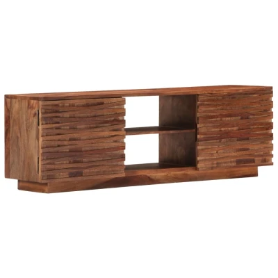 Afbeelding van Tv meubel 120x30x40 cm massief sheeshamhout