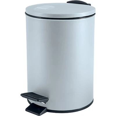 Afbeelding van Spirella Pedaalemmer Cannes ijsblauw 5 liter metaal L20 x H27 cm soft close toilet/badkamer
