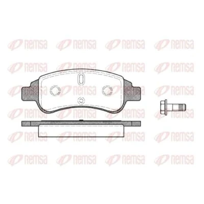 Afbeelding van REMSA 0840.30 Remblokkenset Vooras Met kleeffolie, schroeven toebehoren CITROËN: C2 Hatchback, C4 I Berlingo / First Van