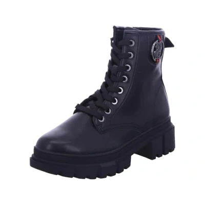 Afbeelding van s.Oliver Stiefelette Veterboots, Dames, Maat: 37, Black Kunststof