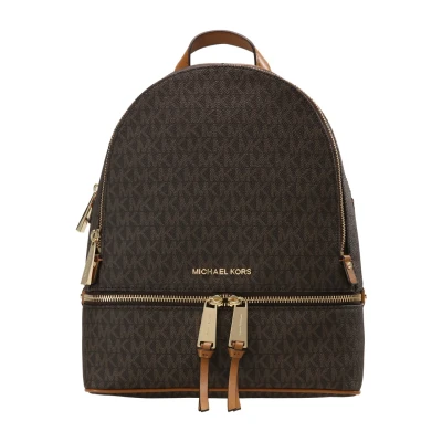 Afbeelding van Michael Kors RHEA ZIP BACK PACK Rugzak, Dames, Maat: One Size, Brown