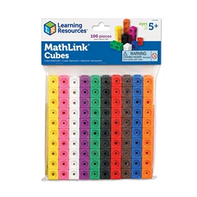 Image de Learning Resources Cubes Mathlink de ResourHardliness (jeu 100)
