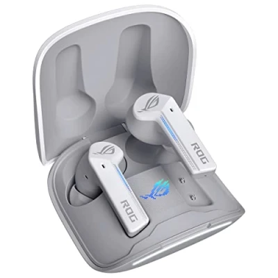 Image de Écouteurs Asus ROG Cetra True 90YH03X1 B5UA00 Sans Fil Bluetooth Résistant à l’Eau Microphone Blanc