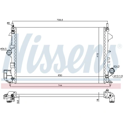 Afbeelding van Nissens Radiateur 630789