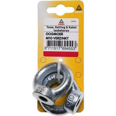 Afbeelding van Deltafix oogmoer ringmoer verzinkt m6. 2 stuks.